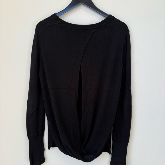 LULULEMON BRING IT BACKBEND SWEATER Black Boolux Cashmere Blend - Picture 5 of 8